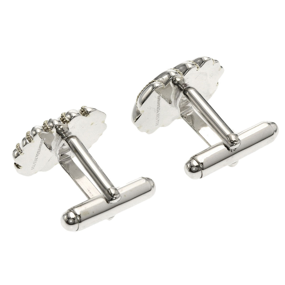 TIFFANY&Co. Twi Straw cuffs Silver 18K Yellow Goldmens [Used]