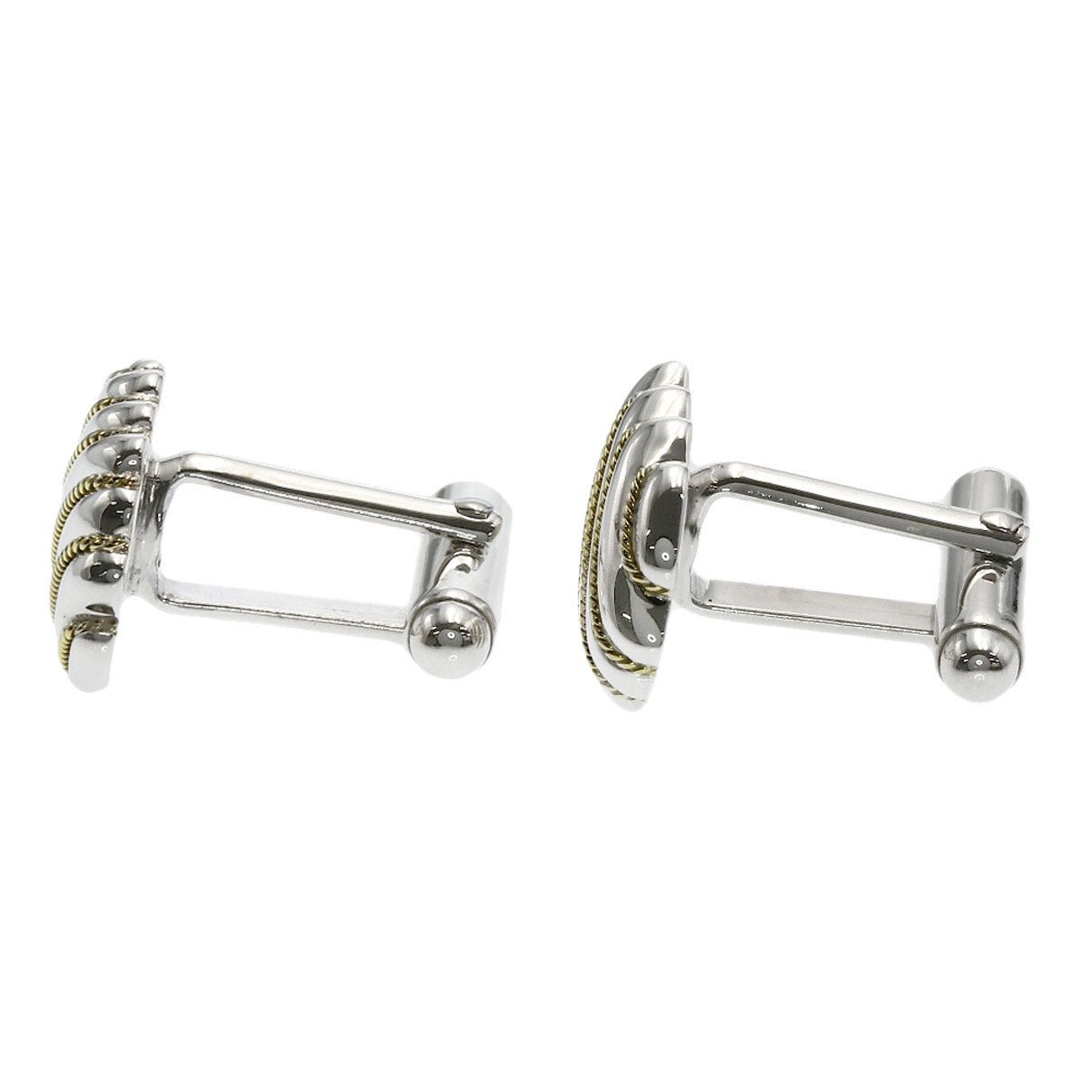 TIFFANY&Co. Twi Straw cuffs Silver 18K Yellow Goldmens [Used]