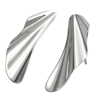 TIFFANY&Co. High Tide earring Silver Ladies [Used]