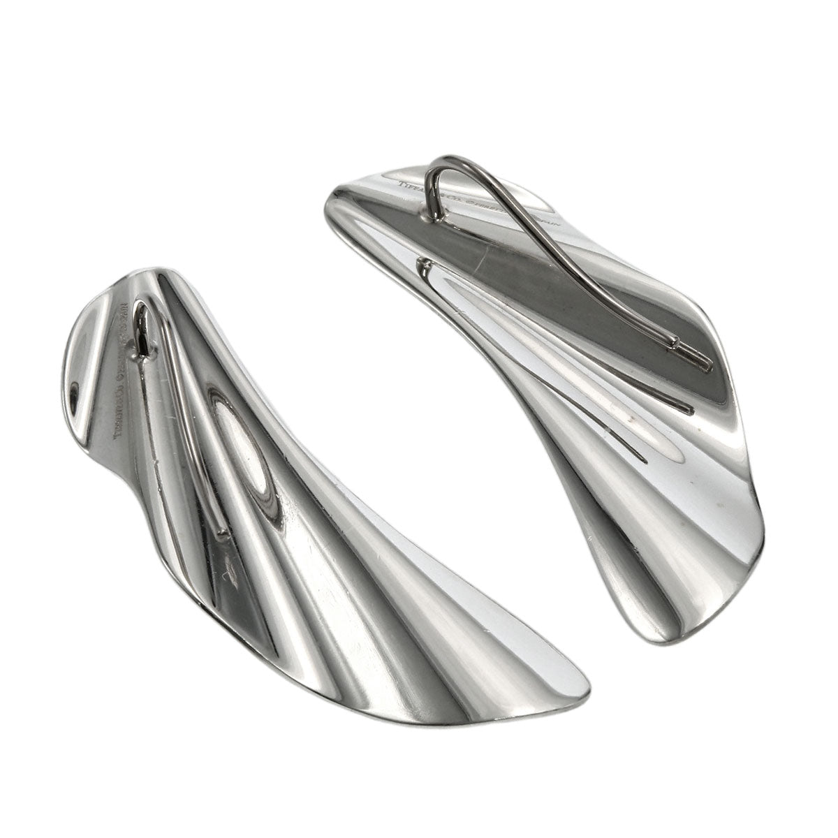 TIFFANY&Co. High Tide earring Silver Ladies [Used]