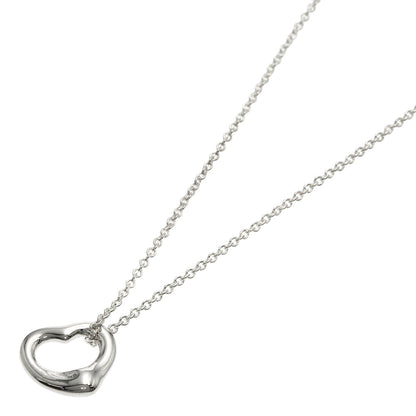 TIFFANY&Co. Open heart Necklace Silver Ladies [Used]