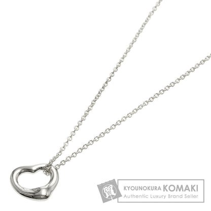 TIFFANY&Co. Open heart Necklace Silver Ladies [Used]