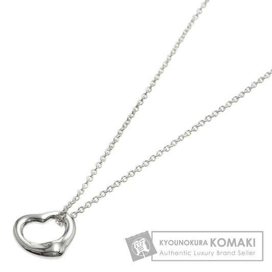 TIFFANY&Co. Open heart Necklace Silver Ladies [Used]