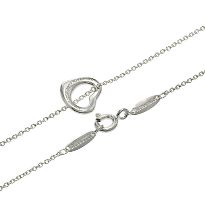 TIFFANY&Co. Open heart Necklace Silver Ladies [Used]
