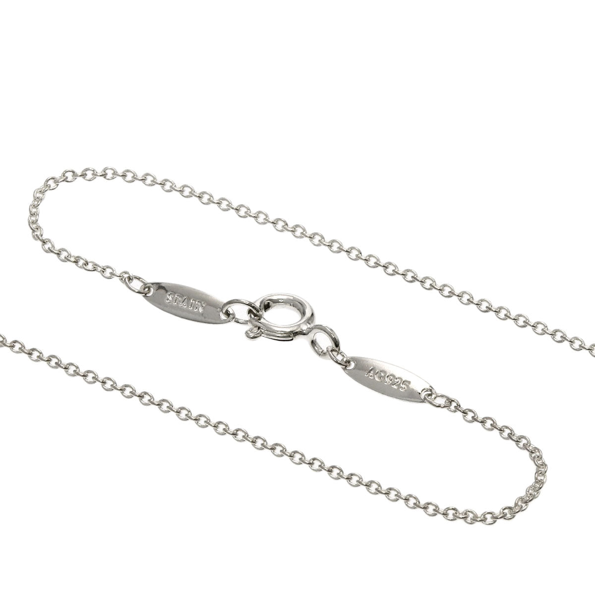 TIFFANY&Co. Open heart Necklace Silver Ladies [Used]