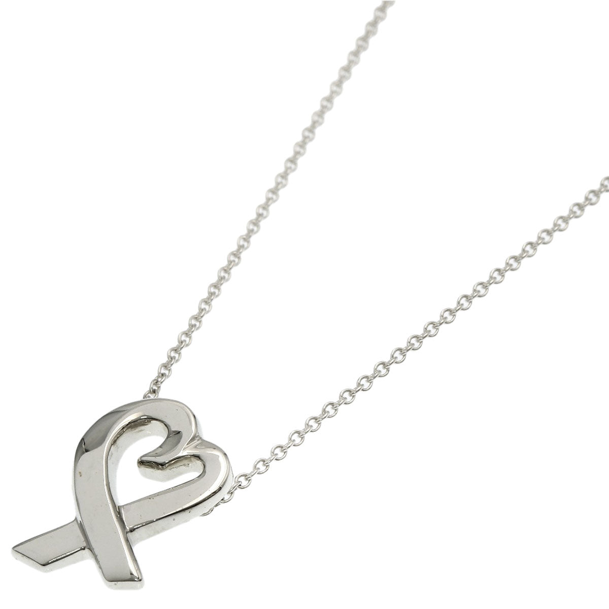 TIFFANY&Co. Loving heart Necklace Silver Ladies [Used]