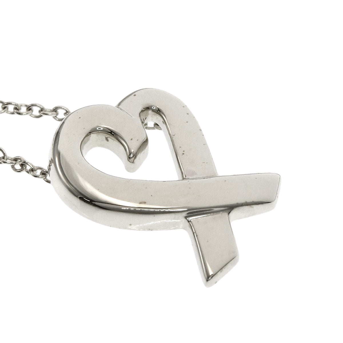 TIFFANY&Co. Loving heart Necklace Silver Ladies [Used]