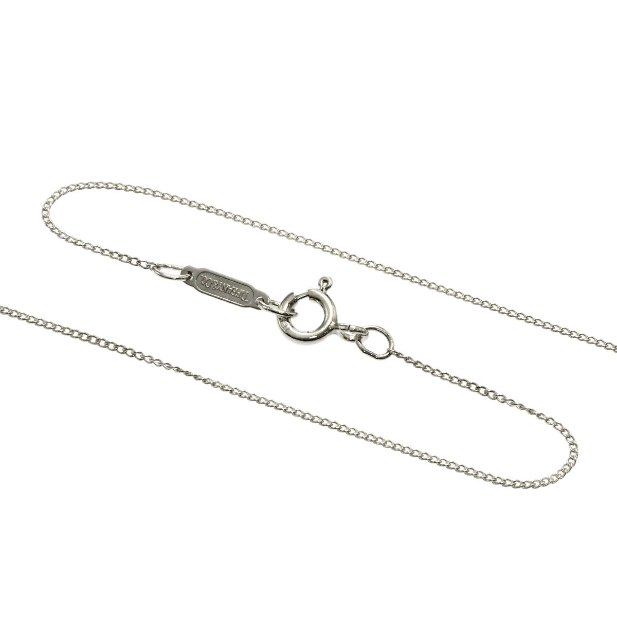 TIFFANY&Co. Heart ribbon Necklace Silver 18K Yellow GoldLadies [Used]