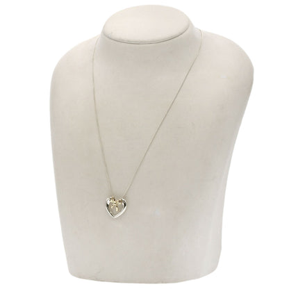 TIFFANY&Co. Heart ribbon Necklace Silver 18K Yellow GoldLadies [Used]