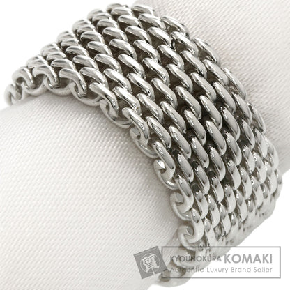 TIFFANY&Co. Somerset mesh Ring Silver Ladies [Used]