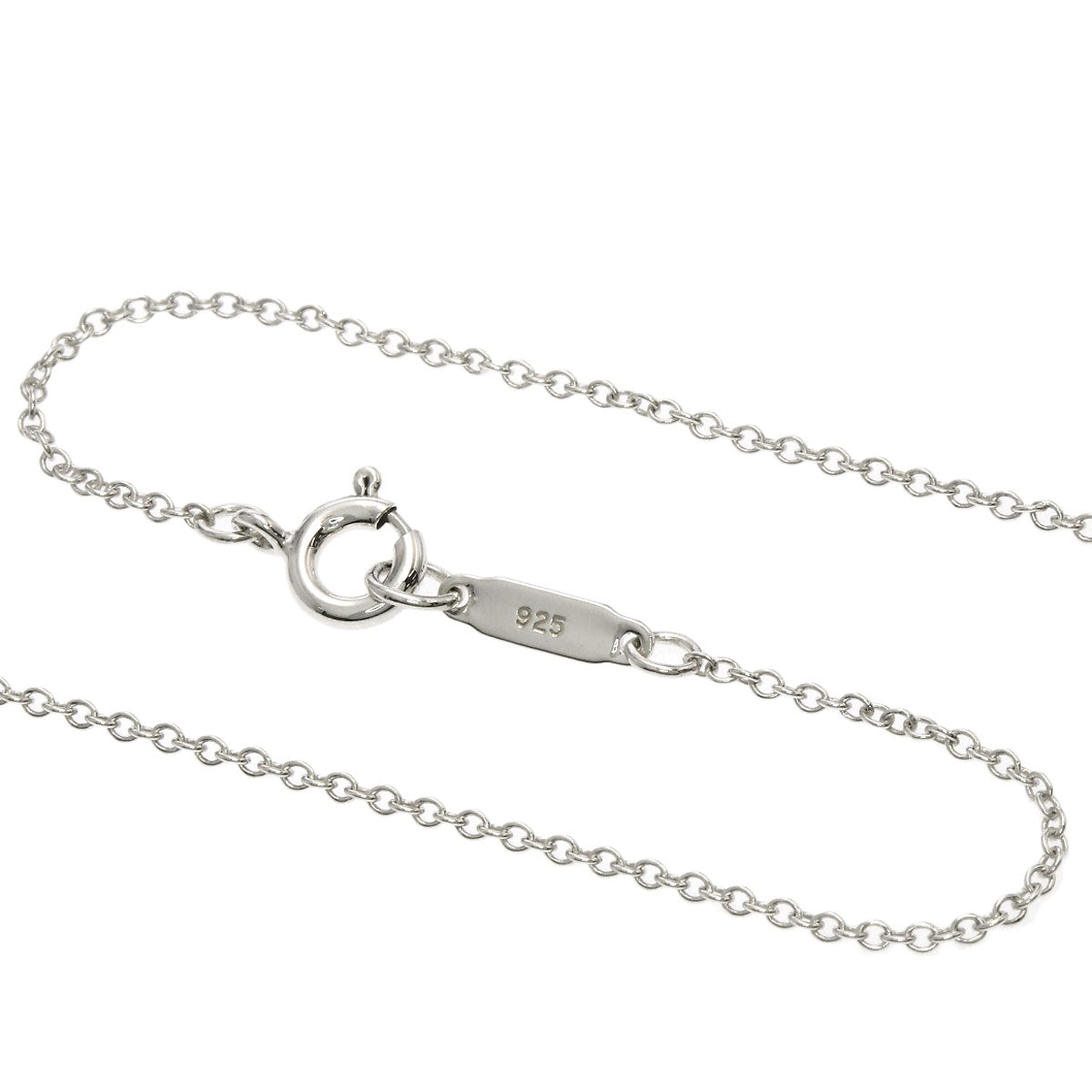 TIFFANY&Co. Bow ribbon Necklace Silver Ladies [Used]