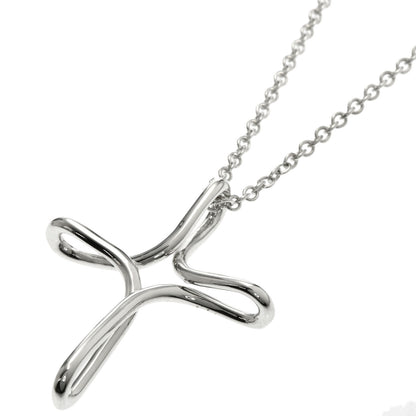 TIFFANY&Co. Open cross Necklace Silver Ladies [Used]