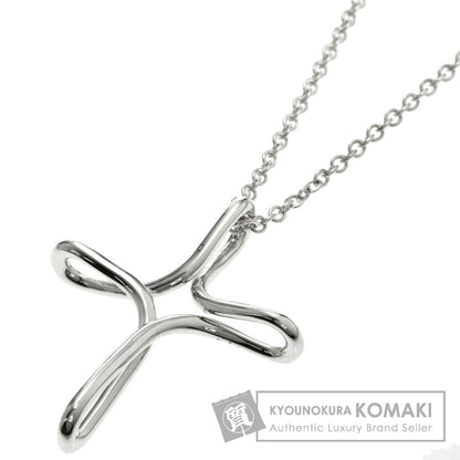 TIFFANY&Co. Open cross Necklace Silver Ladies [Used]