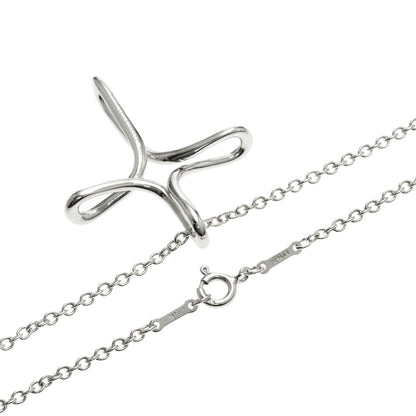TIFFANY&Co. Open cross Necklace Silver Ladies [Used]