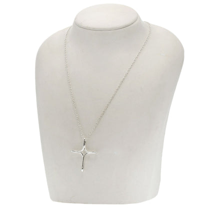 TIFFANY&Co. Open cross Necklace Silver Ladies [Used]