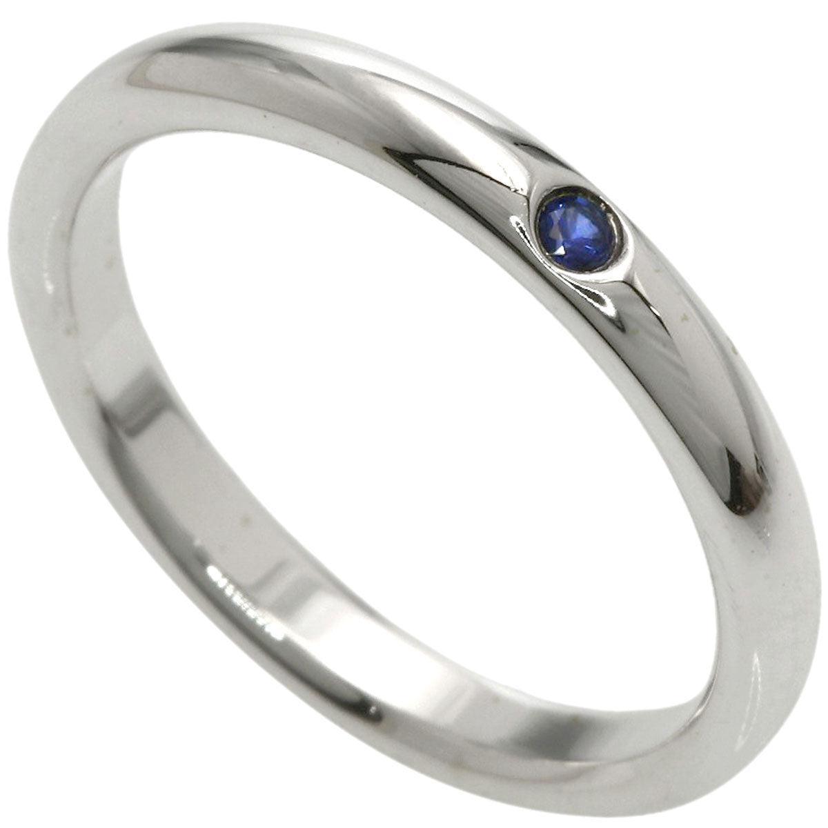 TIFFANY&Co. Wedding Sapphire Ring Silver Ladies [Used]