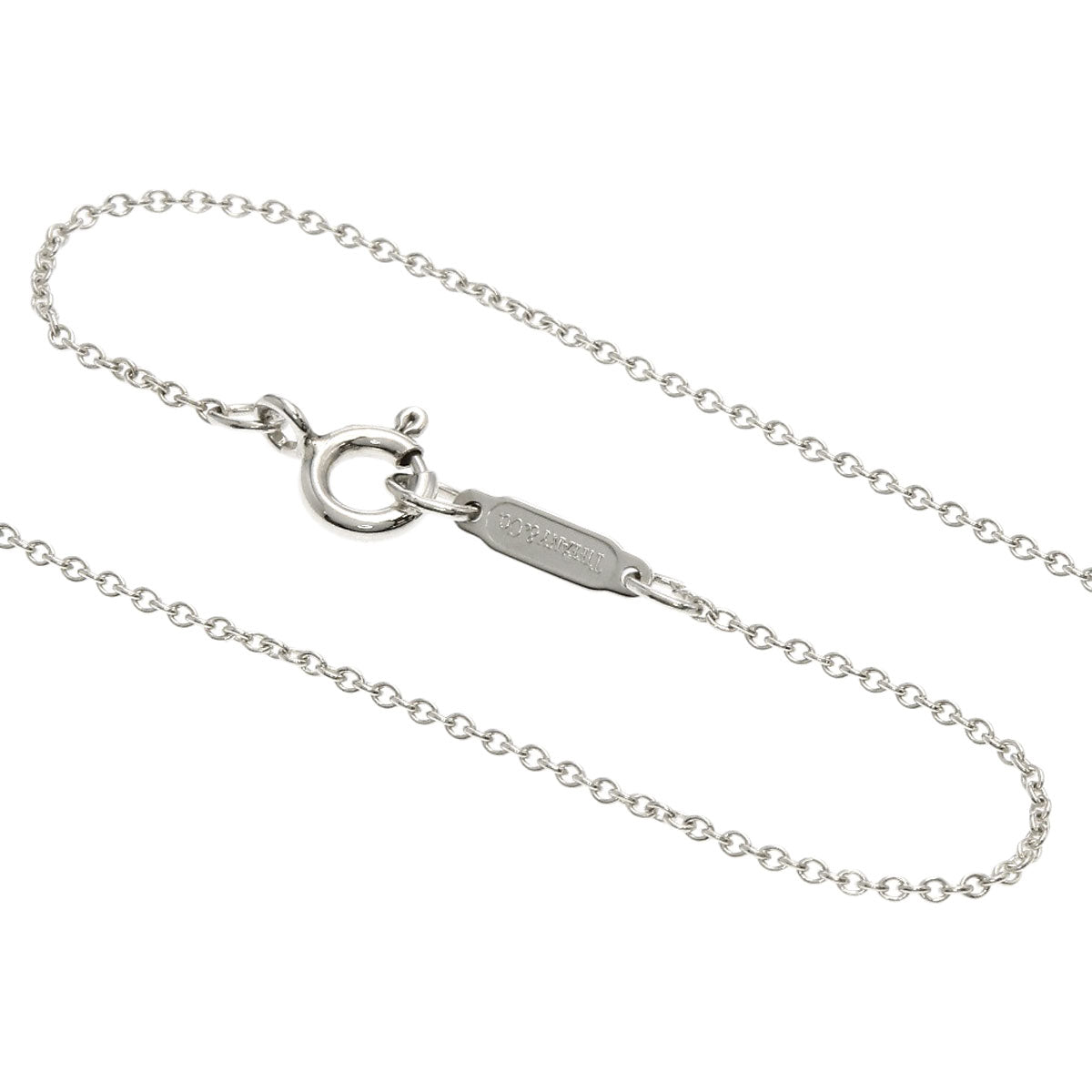 TIFFANY&Co. Heart ribbon Necklace Silver 18K Yellow GoldLadies [Used]