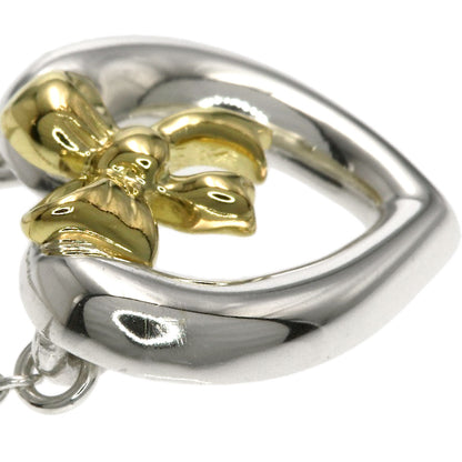 TIFFANY&Co. Heart ribbon Necklace Silver 18K Yellow GoldLadies [Used]