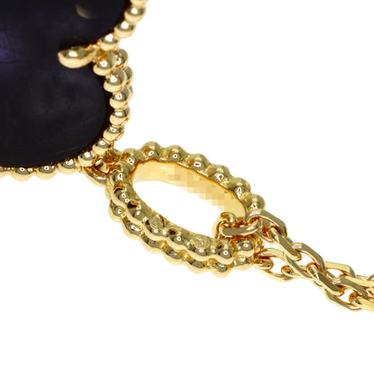 Van Cleef & Arpels Magic Alhambra Onyx Necklace K18 Yellow Gold Ladies [Used]
