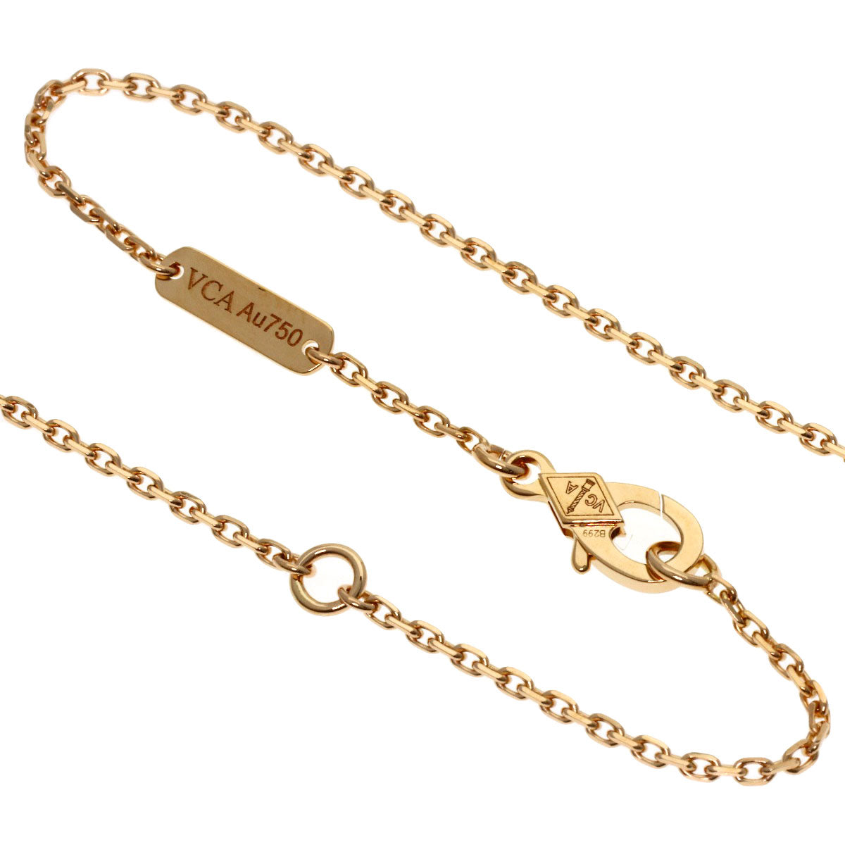 Van Cleef & Arpels Lucky Spring Open Wing Ladybug Necklace K18 Pink Gold Ladies [Used]