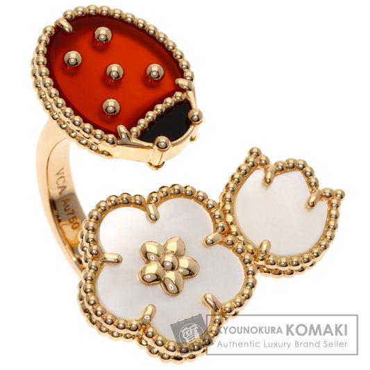 Van Cleef & Arpels Lucky Spring Entrere Door #48 Ring K18 Pink Gold Ladies [Used]