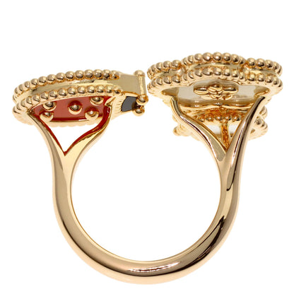 Van Cleef & Arpels Lucky Spring Entrere Door #48 Ring K18 Pink Gold Ladies [Used]