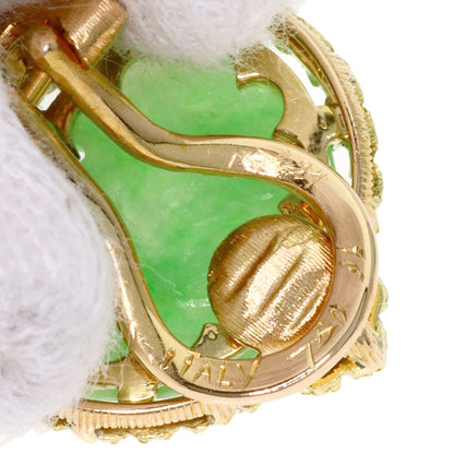 BUCCELLATI Antique Jade Stone Earring K18 Yellow Gold Ladies [Used]