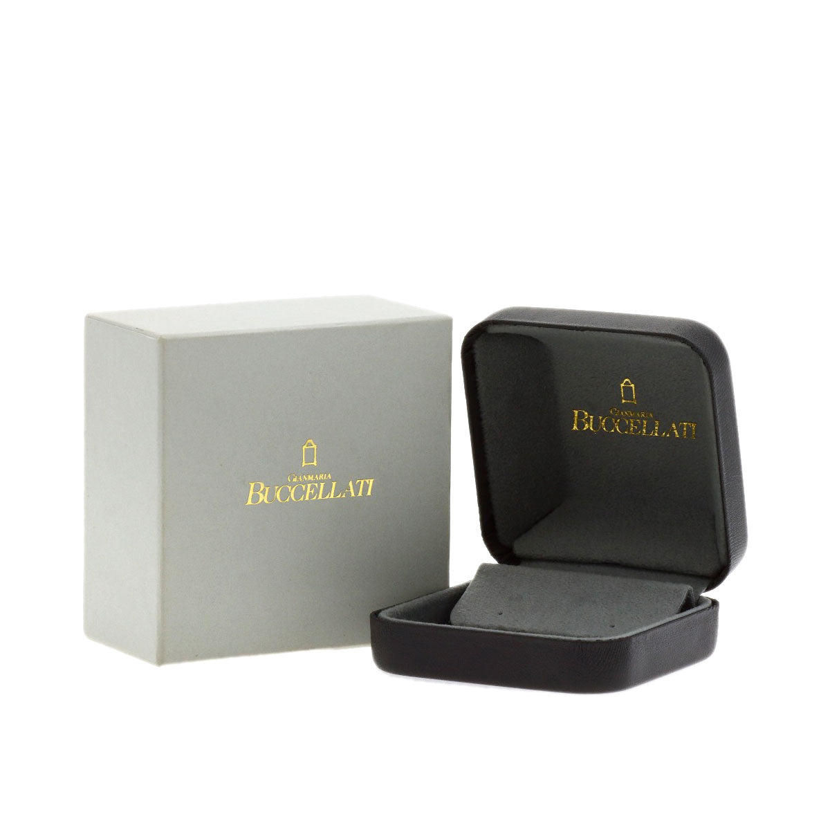 BUCCELLATI Antique Jade Stone Earring K18 Yellow Gold Ladies [Used]