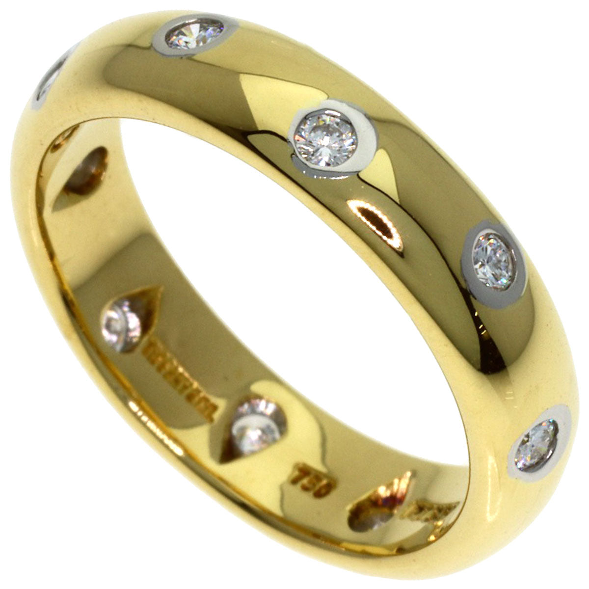 TIFFANY&Co. Dotzling Diamond Ring K18 Yellow Gold PT950Ladies [Used]