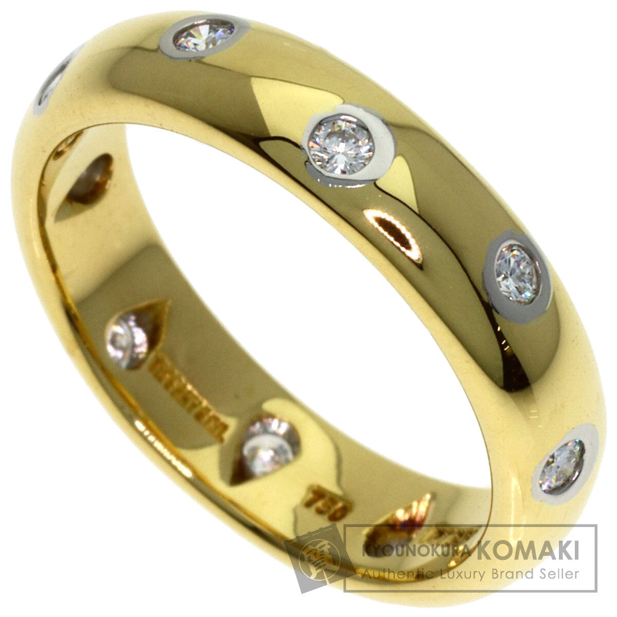 TIFFANY&Co. Dotzling Diamond Ring K18 Yellow Gold PT950Ladies [Used]