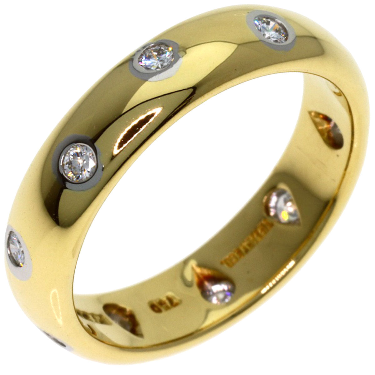 TIFFANY&Co. Dotzling Diamond Ring K18 Yellow Gold PT950Ladies [Used]