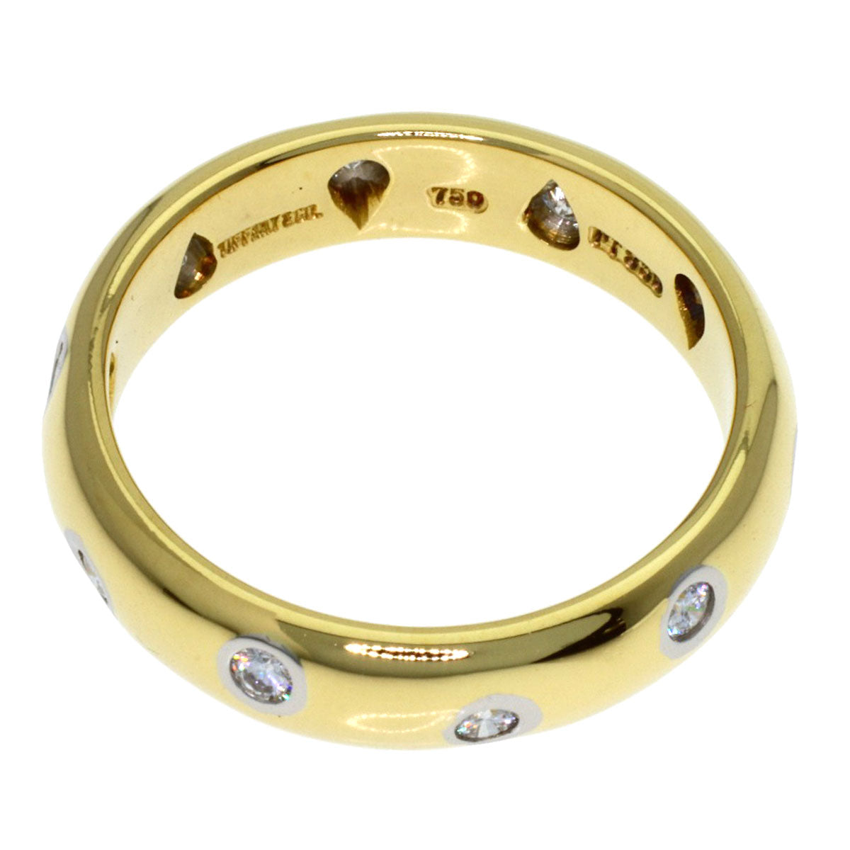 TIFFANY&Co. Dotzling Diamond Ring K18 Yellow Gold PT950Ladies [Used]
