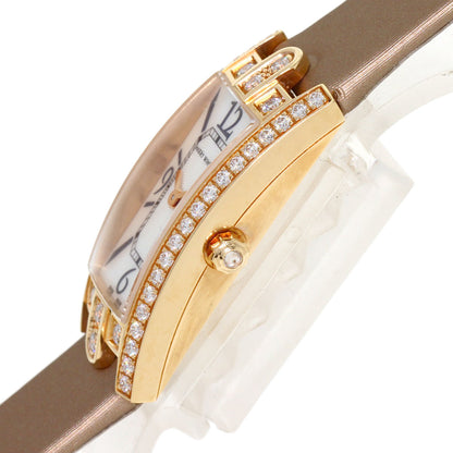 HARRY WINSTON Avenue C Mini Diamond Bezel Watches 332LQR K18 Pink Gold/Satin Ladies
