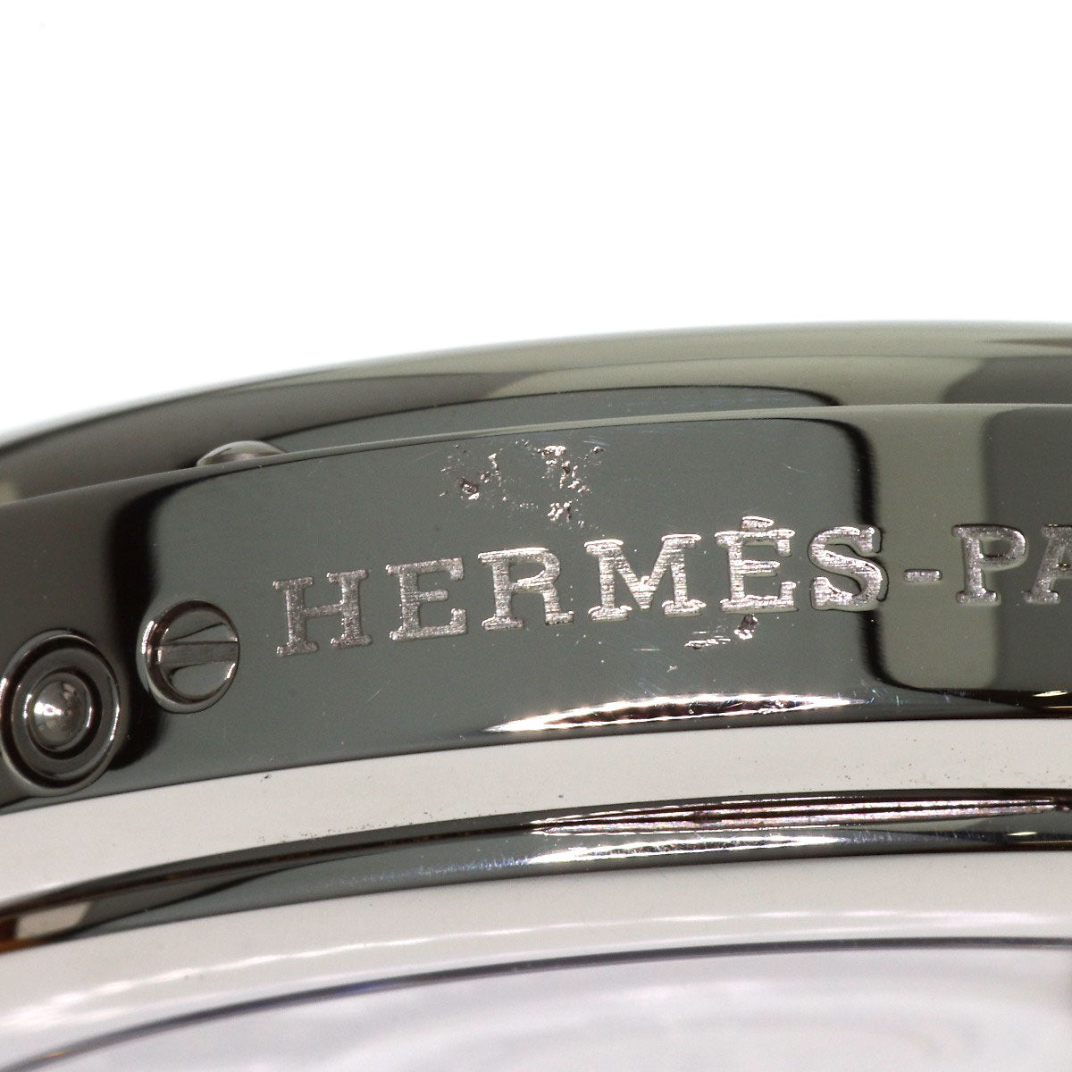 HERMES Clipper Double Tour Power Reserve Watches CL5.710 Stainless Steel/Leather mens