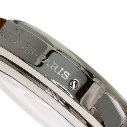 HERMES Clipper Double Tour Power Reserve Watches CL5.710 Stainless Steel/Leather mens