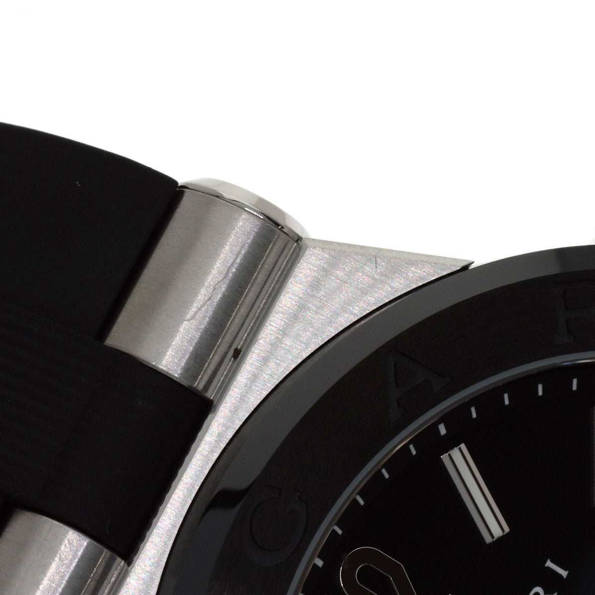 BVLGARI Diagono Date Watches DG42SC Stainless Steel/Rubber mens