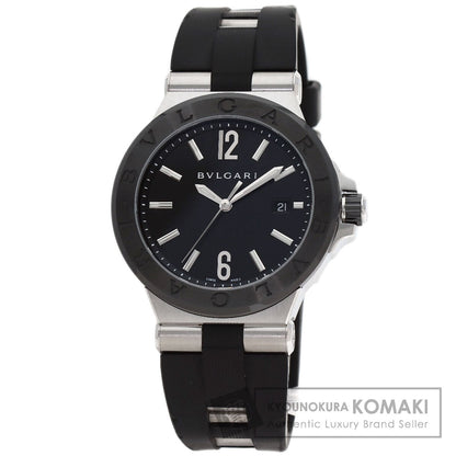 BVLGARI Diagono Date Watches DG42SC Stainless Steel/Rubber mens