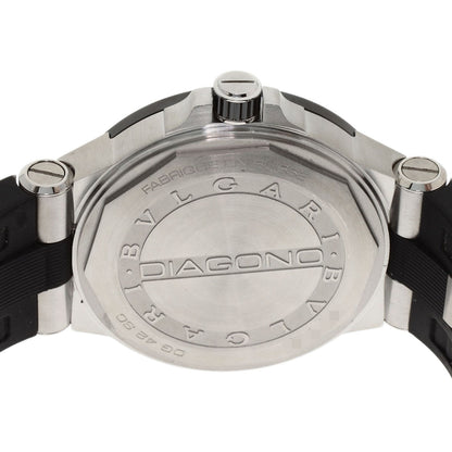 BVLGARI Diagono Date Watches DG42SC Stainless Steel/Rubber mens