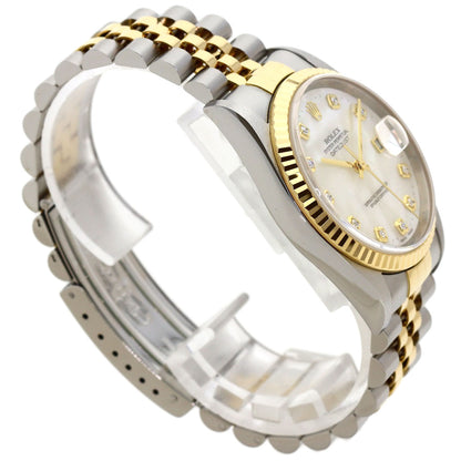 ROLEX DATEJUST 10P Diamond Watches 16233NG Stainless Steel/SSxK18YG mens