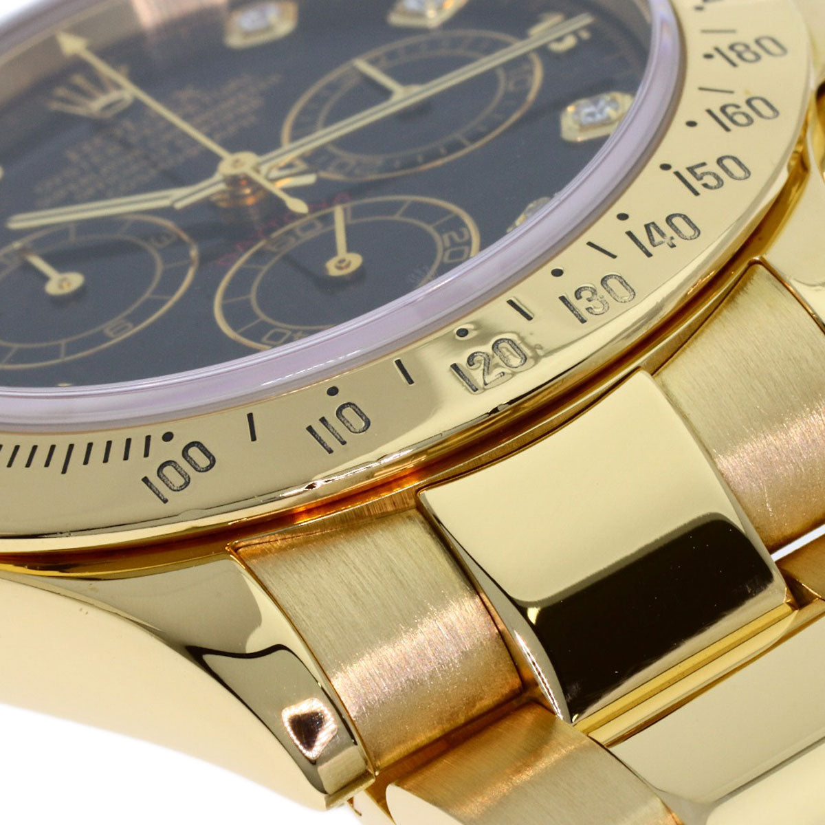 ROLEX Cosmograph Daytona 8P Diamond Watches 116528G K18 Yellow Gold/18K Yellow Gold mens