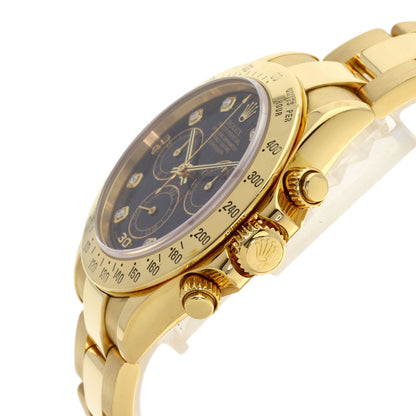 ROLEX Cosmograph Daytona 8P Diamond Watches 116528G K18 Yellow Gold/18K Yellow Gold mens