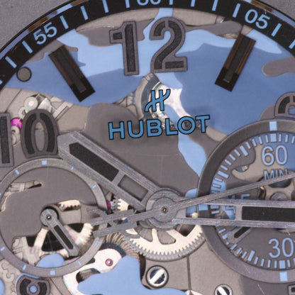 HUBLOT Big Bang Unico Blue Camo - Japan Limited Edition (77 pieces) Watches 421.CI.0190.RX.JCAM Ceramic/Rubber mens