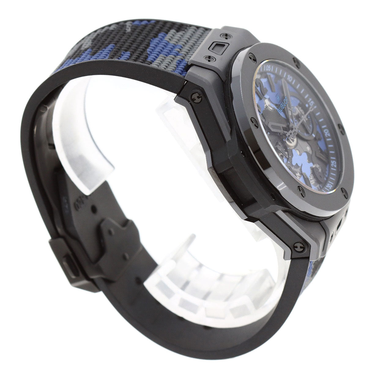 HUBLOT Big Bang Unico Blue Camo - Japan Limited Edition (77 pieces) Watches 421.CI.0190.RX.JCAM Ceramic/Rubber mens