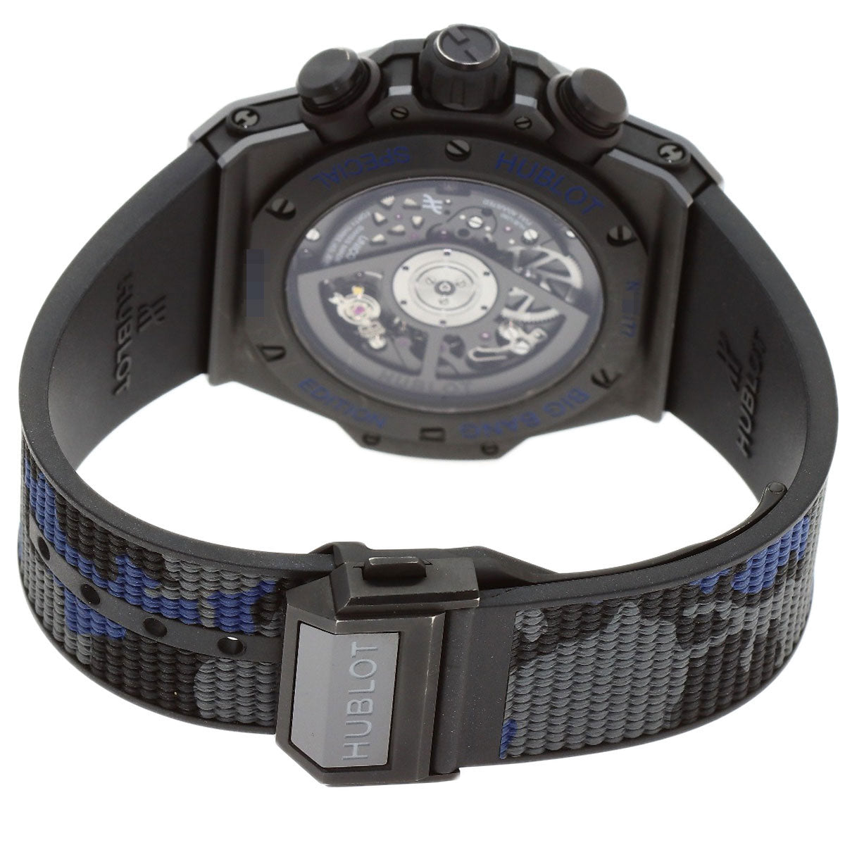HUBLOT Big Bang Unico Blue Camo - Japan Limited Edition (77 pieces) Watches 421.CI.0190.RX.JCAM Ceramic/Rubber mens