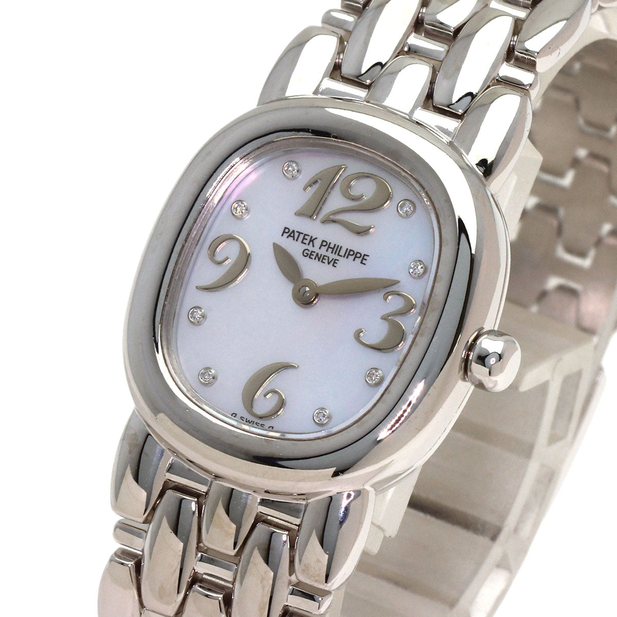 PATEK PHILIPPE Golden Ellipse Watches 480/1 K18 White Gold/K18 White Gold Ladies