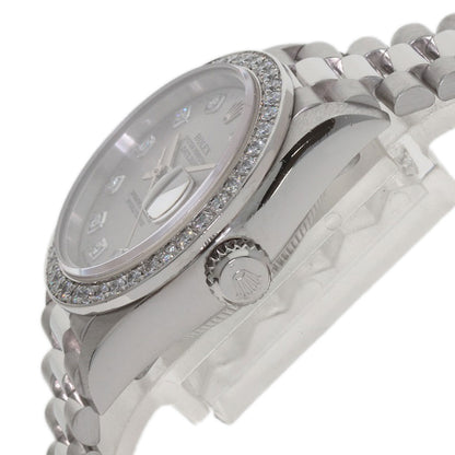 ROLEX DATEJUST 10P Diamond Watches 79136G Platinum/PT Ladies