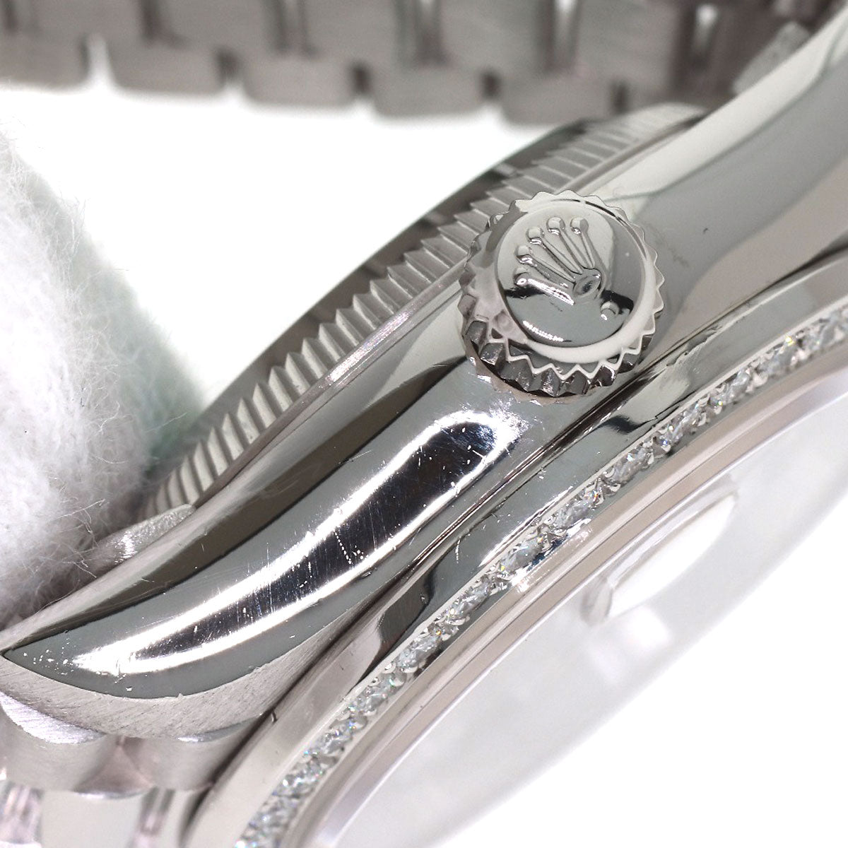 ROLEX DATEJUST 10P Diamond Watches 79136G Platinum/PT Ladies