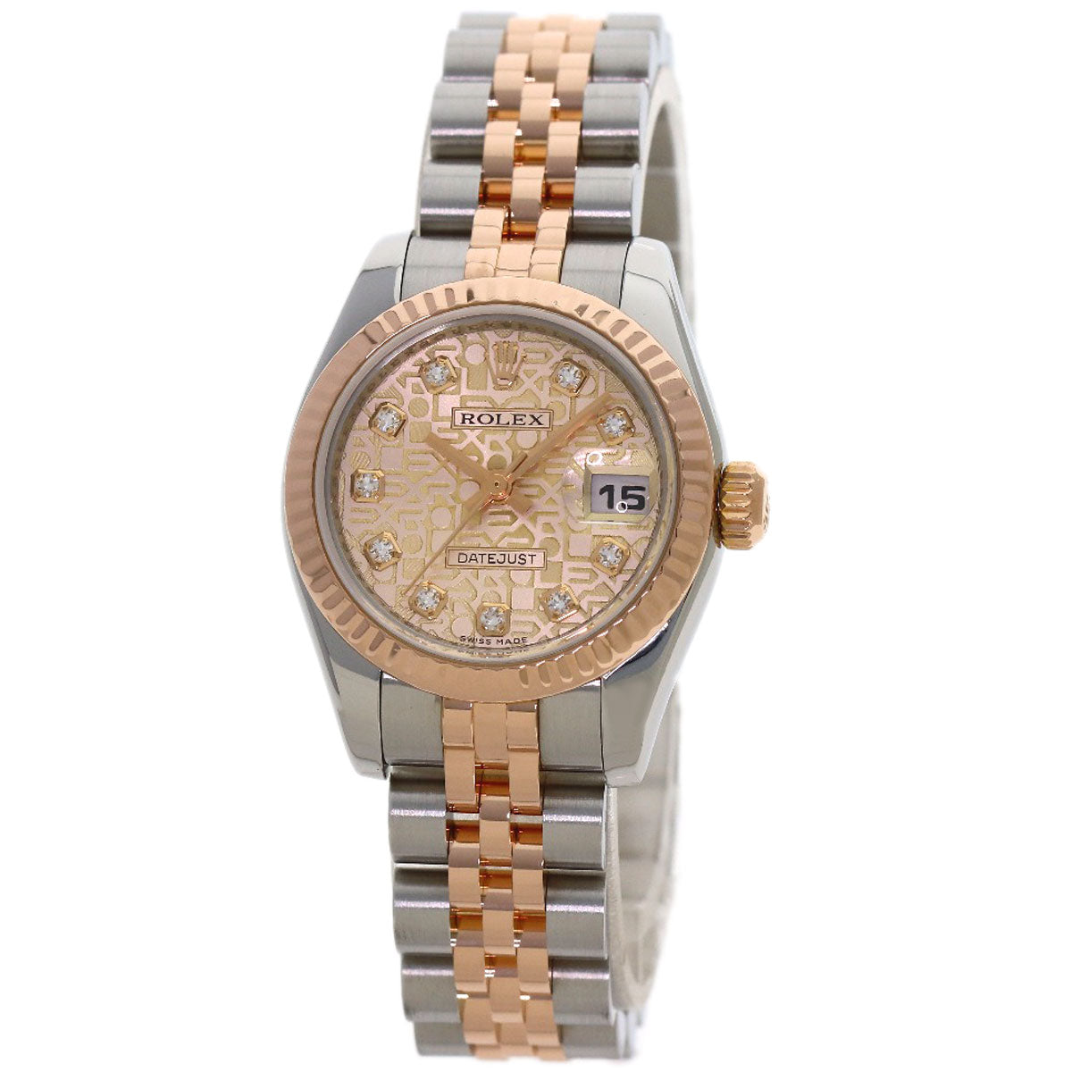 ROLEX DATEJUST 10P Diamond Watches 179171G Stainless Steel/SSxK18PG Ladies