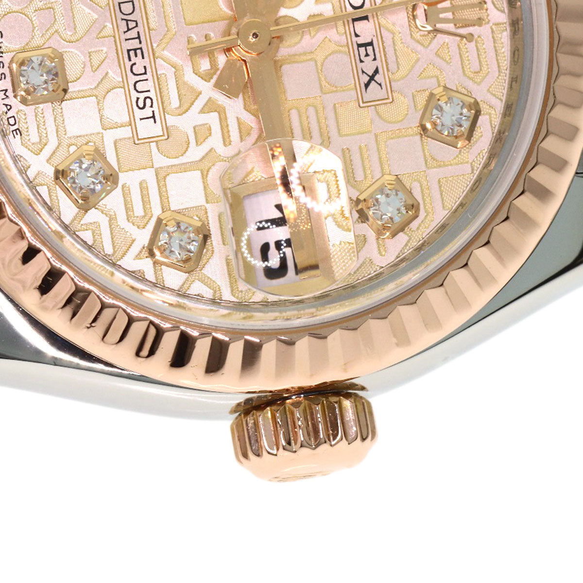 ROLEX DATEJUST 10P Diamond Watches 179171G Stainless Steel/SSxK18PG Ladies