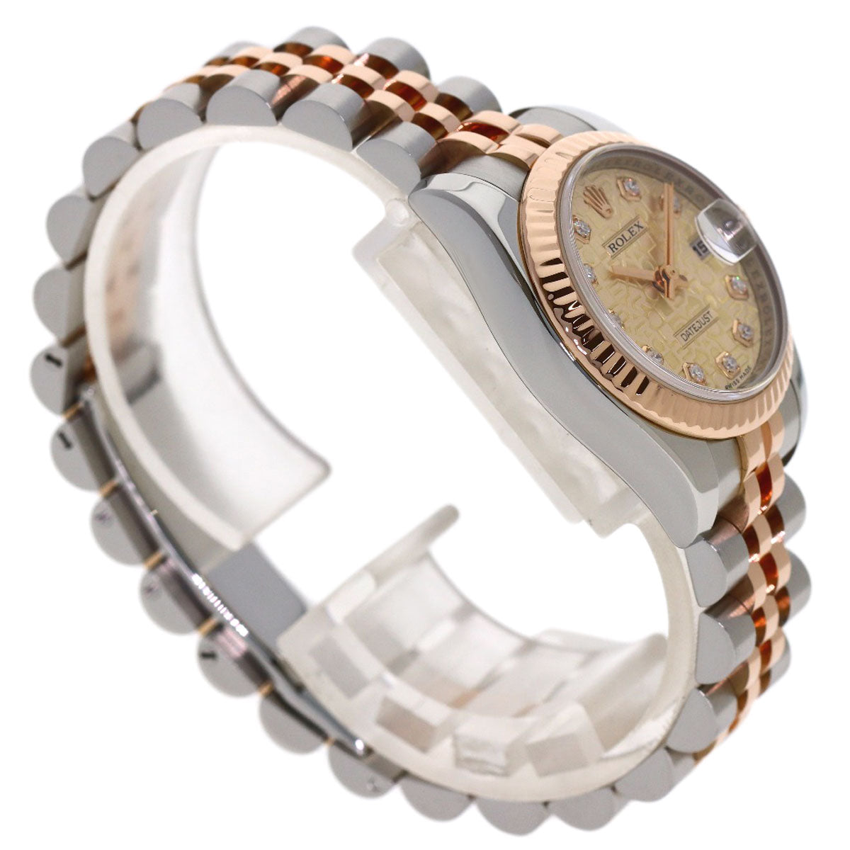 ROLEX DATEJUST 10P Diamond Watches 179171G Stainless Steel/SSxK18PG Ladies